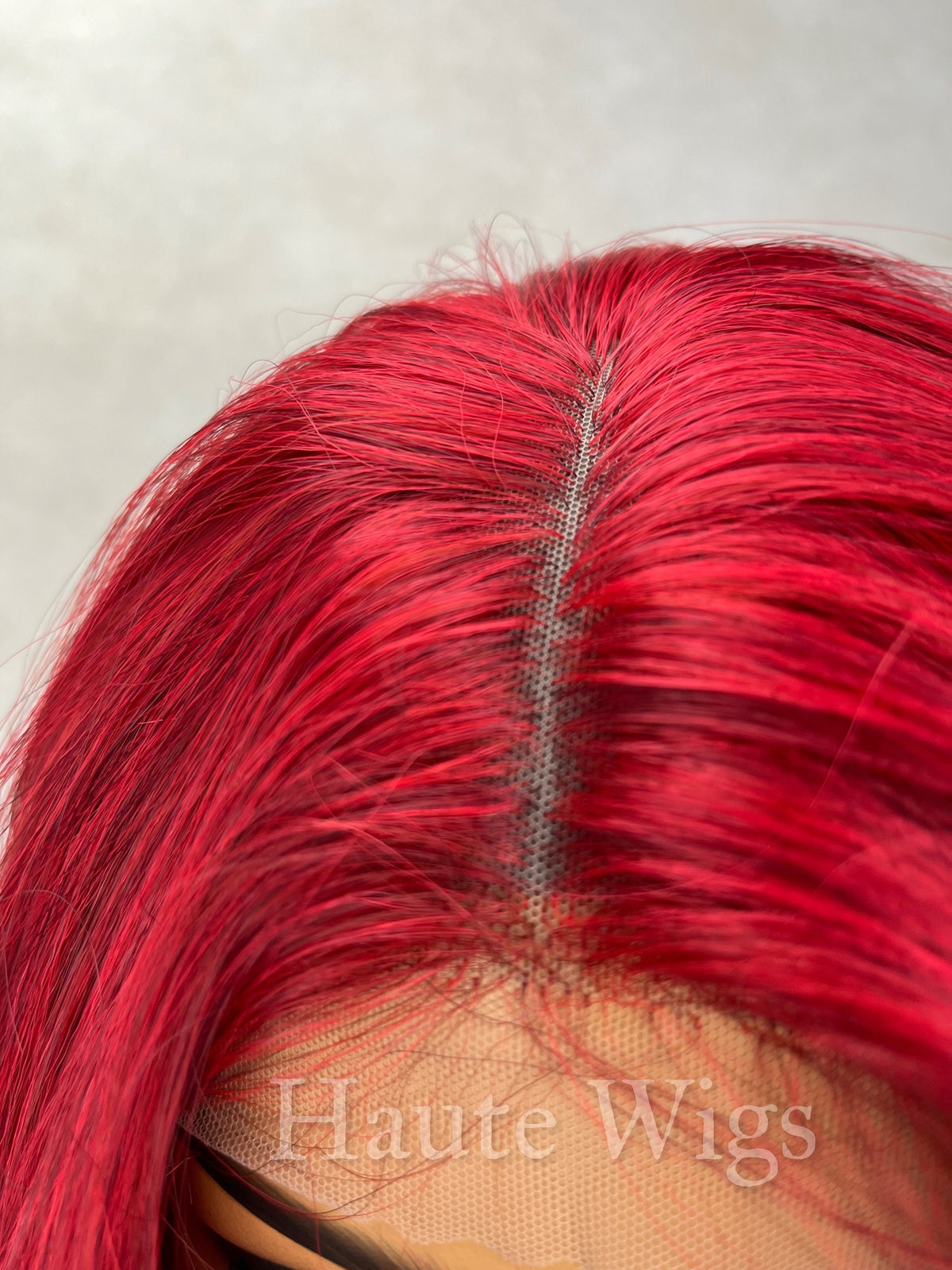Erotic - Very Red Extra Long Wig 40 Inches Lace Front Womens Gift For Her Haute Wigs