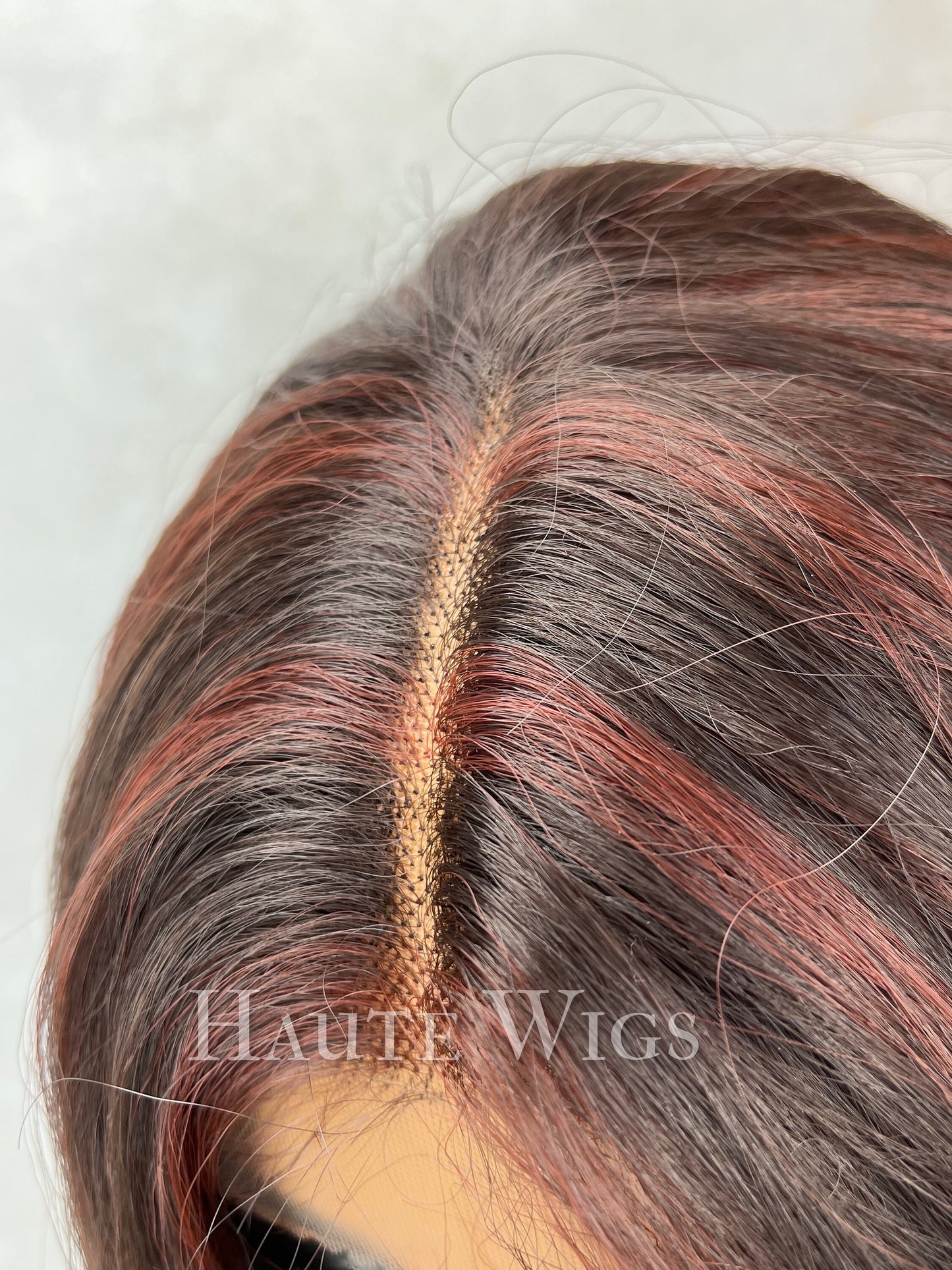16 Inch Brown Balayage Bob Wig: Layered Lace Front Human Hair Blend