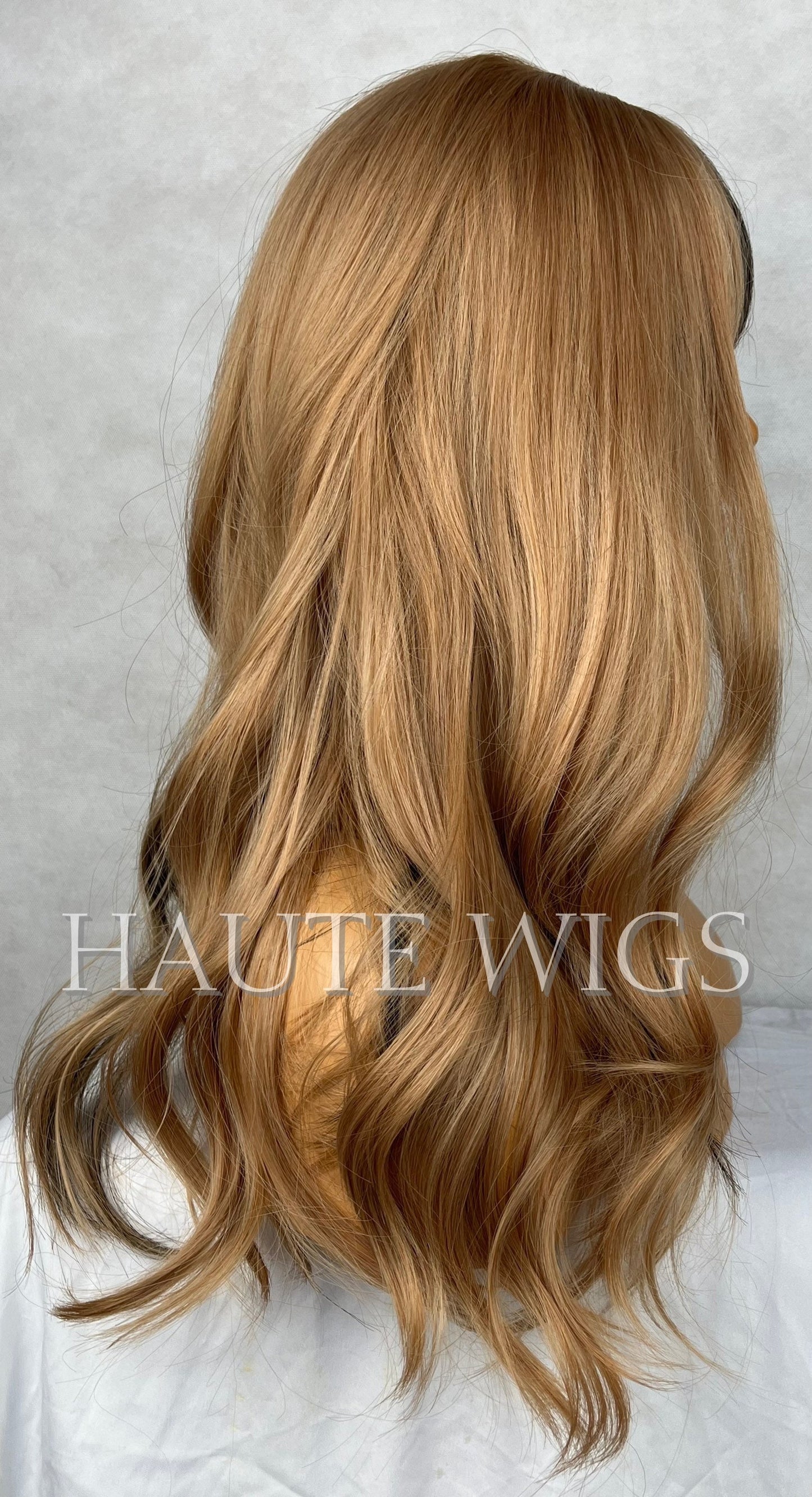RockStaR 20 inch Half Black & Blonde Wig unisex Hair Fringe Bangs Wavy Eye Catching Gift Role Play or Everyday Haute wigs
