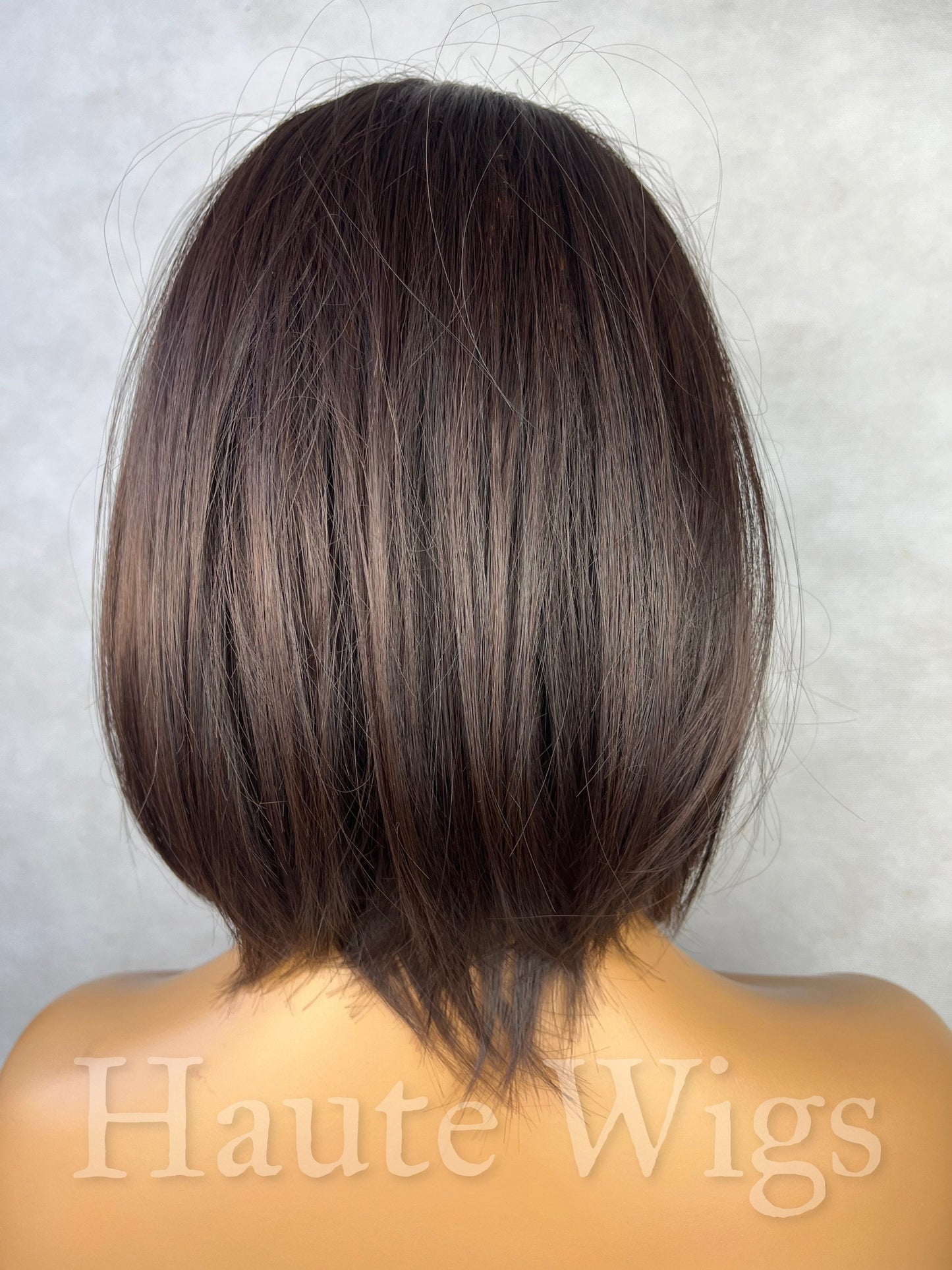 SmackDown 14 inch Dark Brown Black & Blonde Money Piece Wig Streaks Highlights Hair Eye Catching Gift Role Play or Everyday Haute wigs