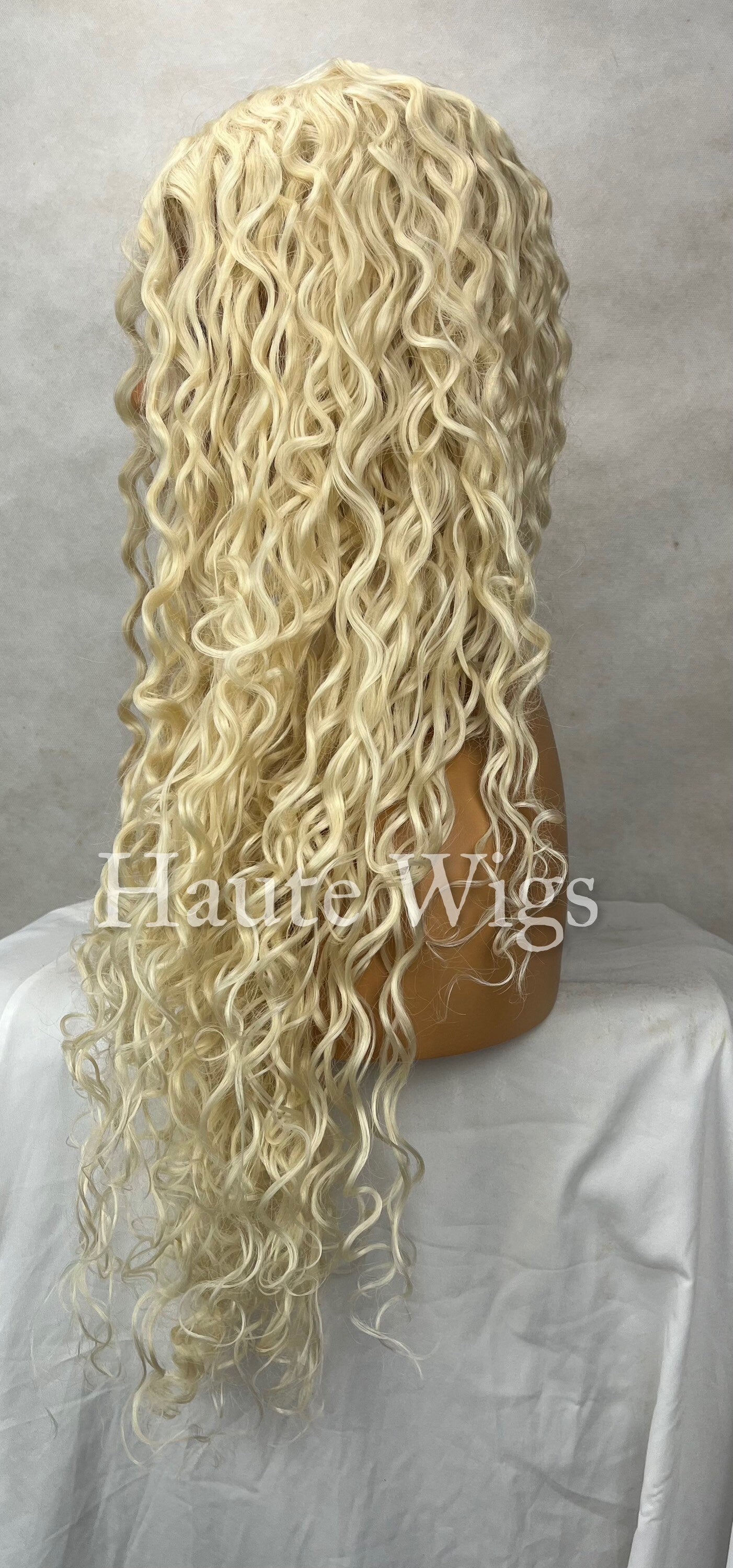 Bold & Beautiful - 613 Light Blonde Wig Lace Front Human Hair Curly Deep Body Wave Wigs Wet Wavy Brazilian Haute wigs
