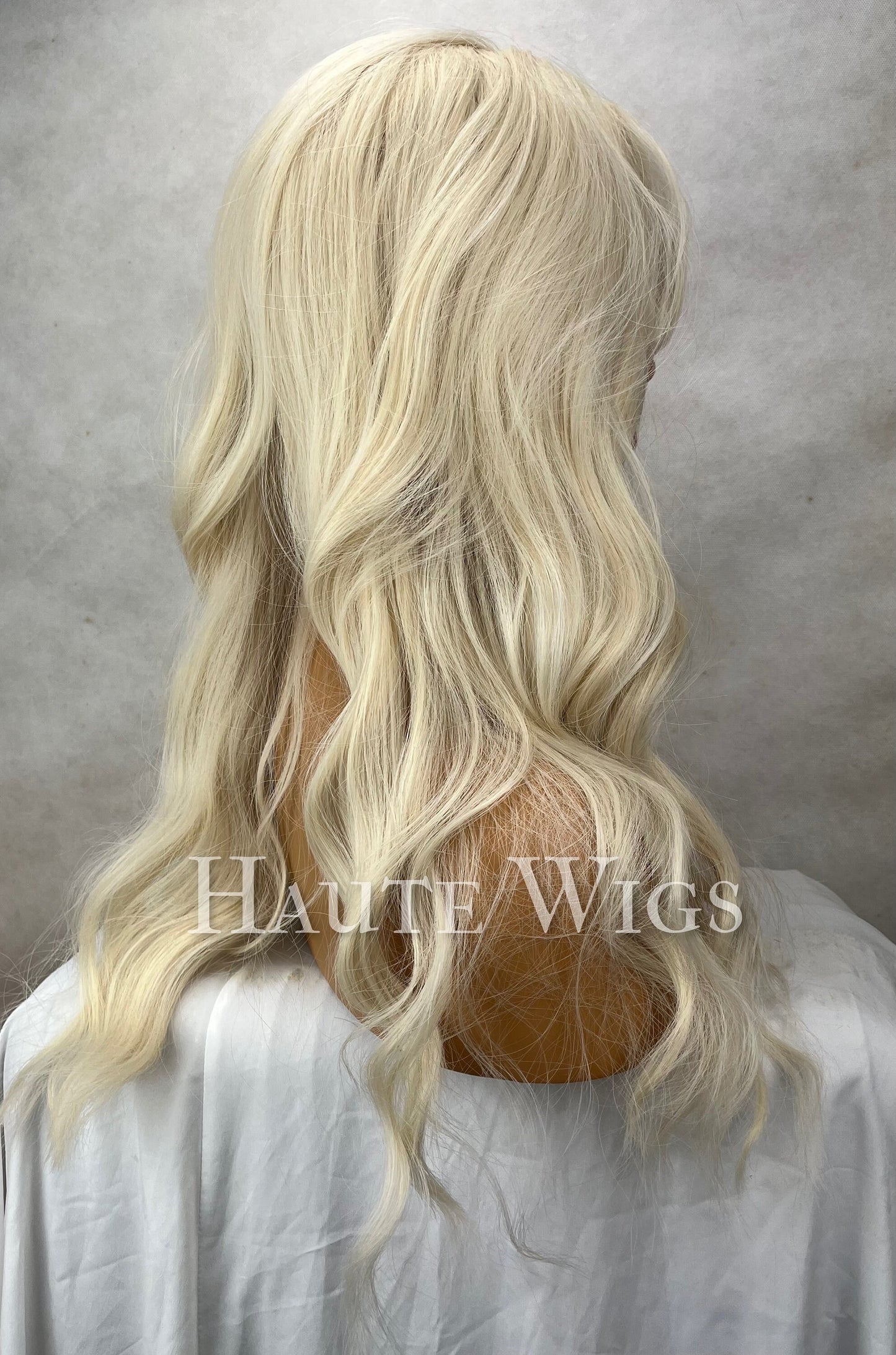 Lovely - Blonde Wig Sexy Role Play Womens Long Layered Hair 613 Fringe Bangs Realistic layered Straight Ladies Wigs Gift