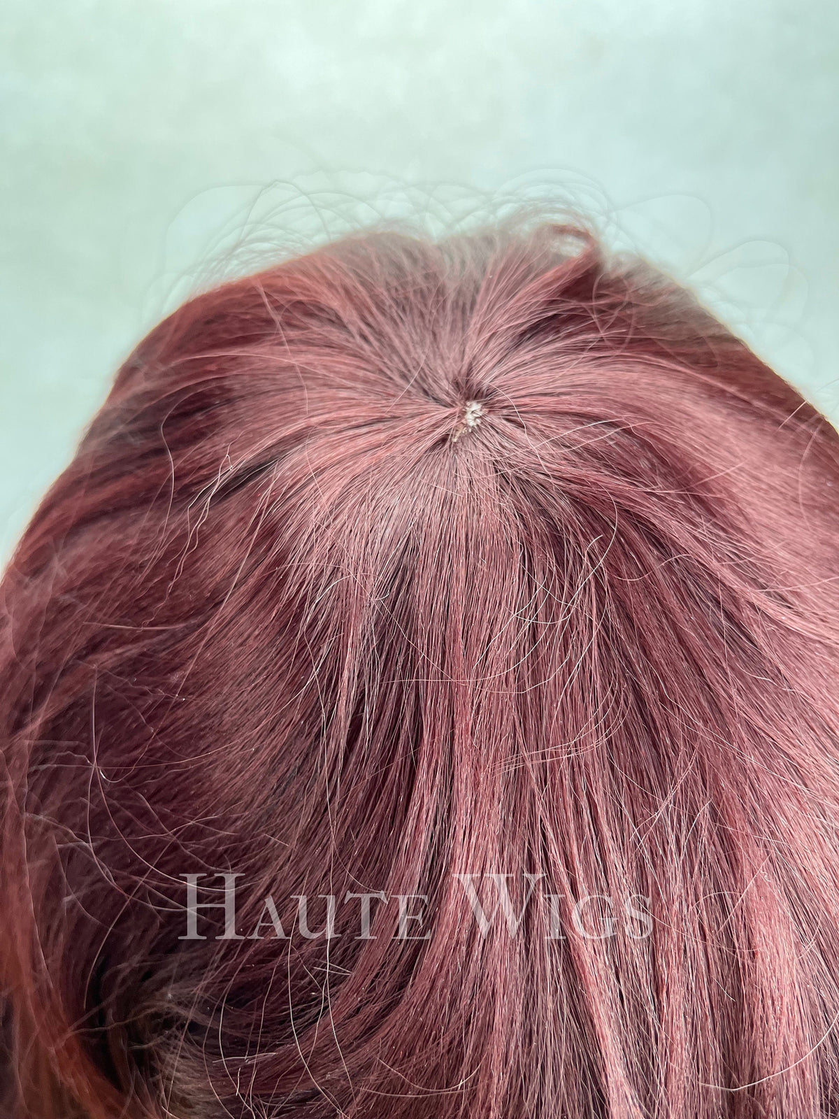 20 Inch Maroon Red Wig: Long Straight Synthetic Hair