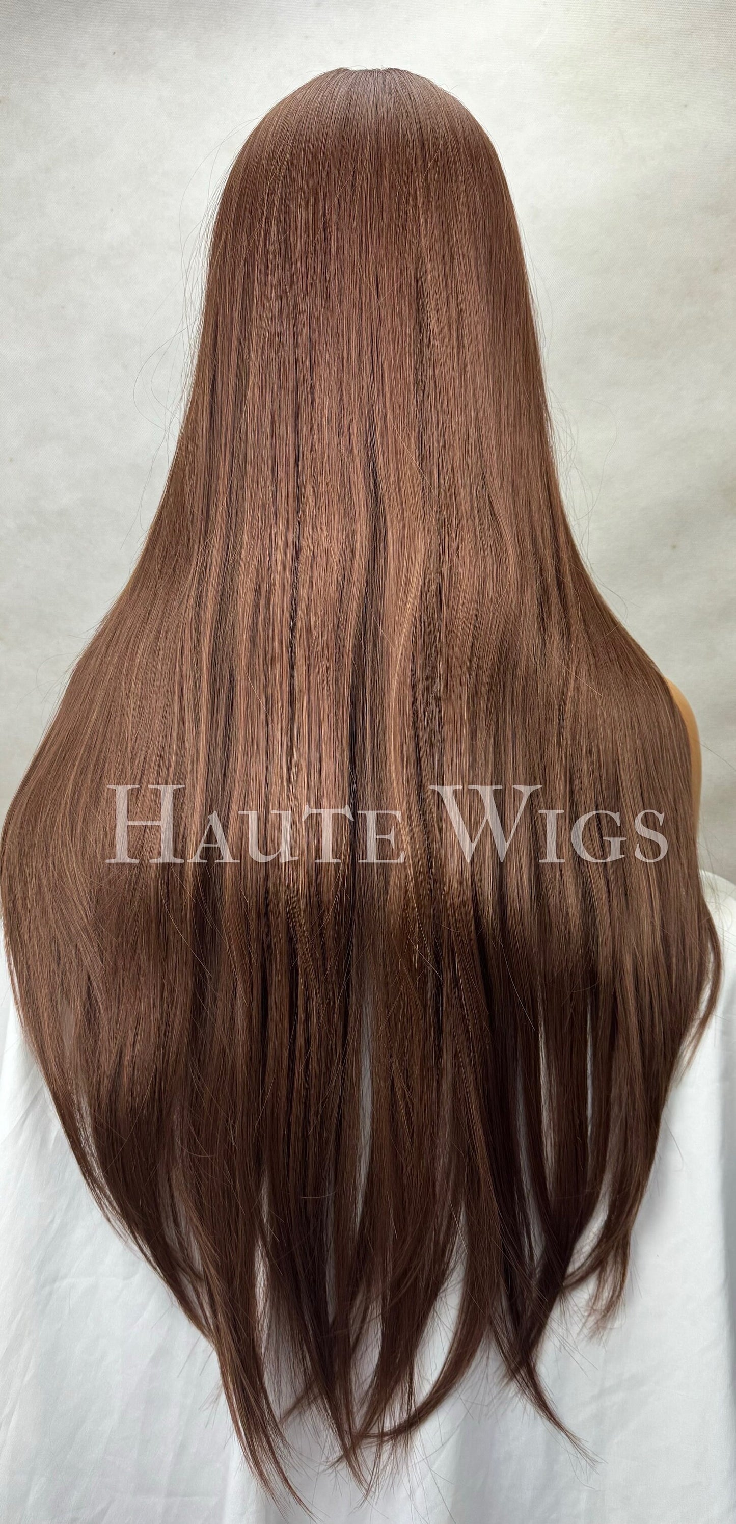 Brown Sugar Lace Front Wig: Long Layered Golden Brown Hair