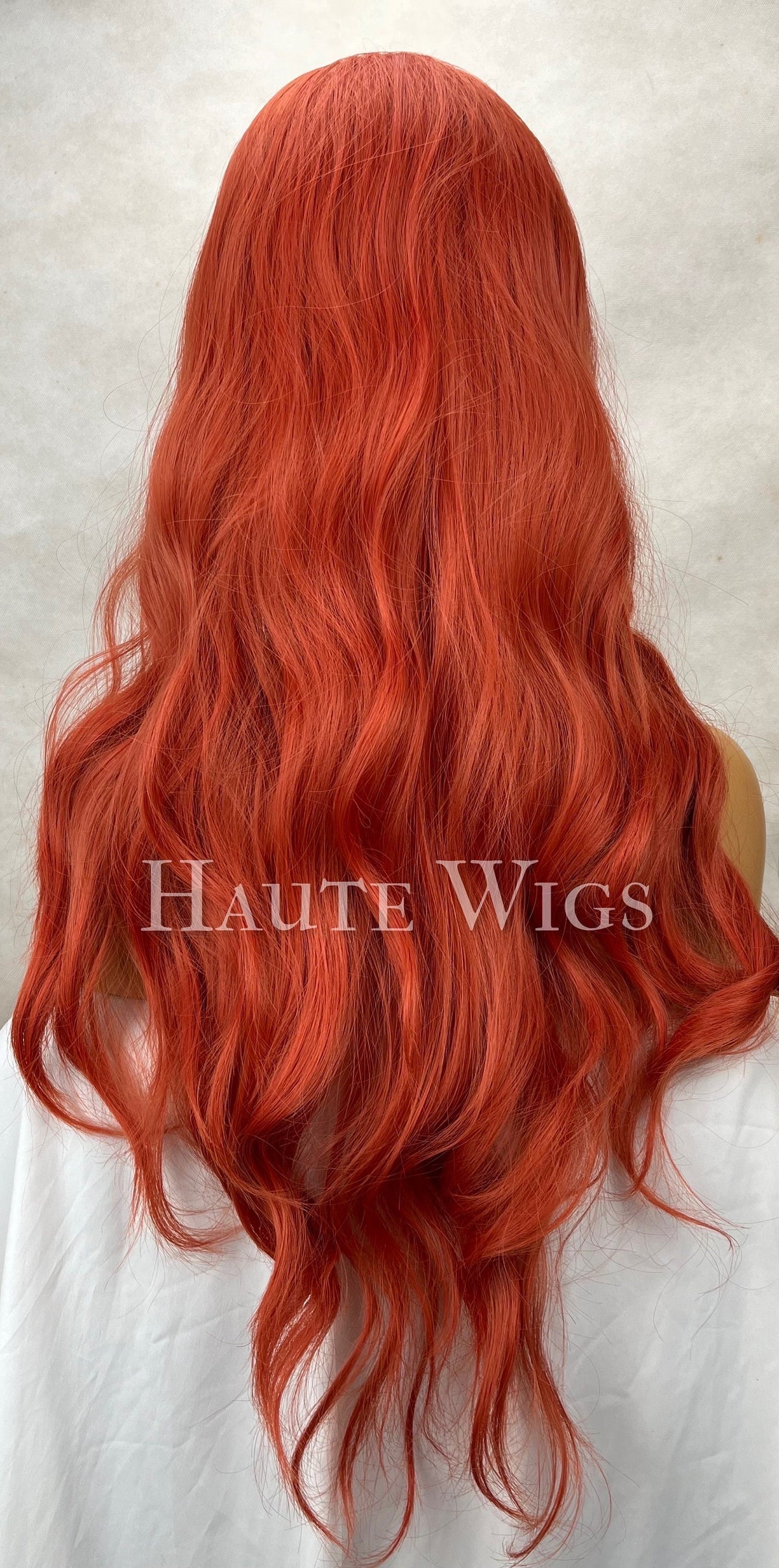 Burnt Orange Copper Wig with Bangs: Long Layered Silky Heat Resistant