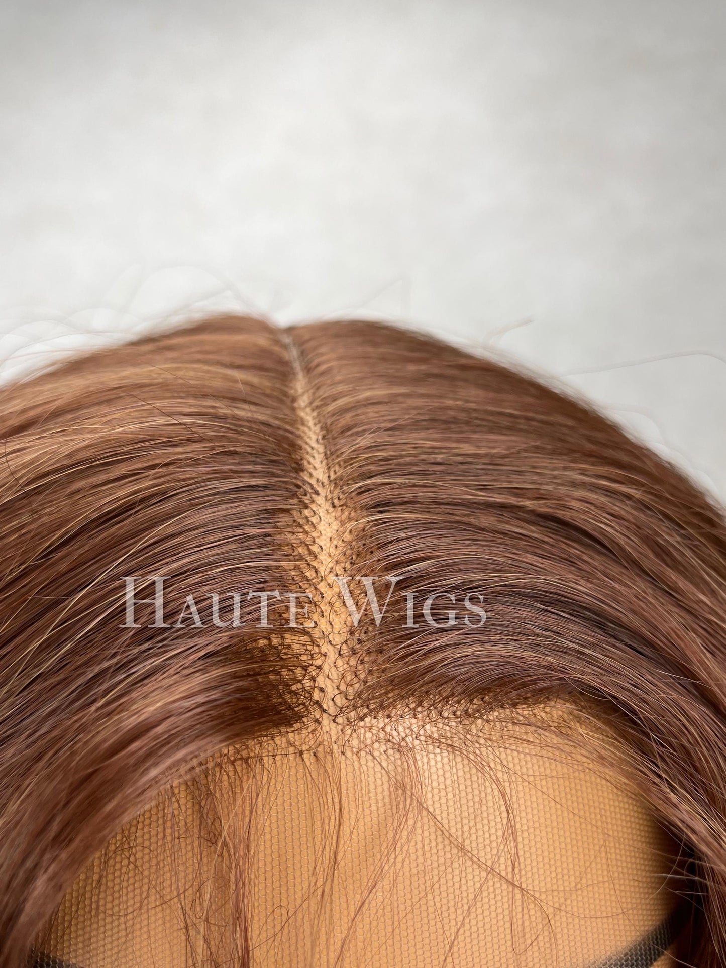 28 Inch Wavy Brown Wig: Lace Front Human Hair Blend