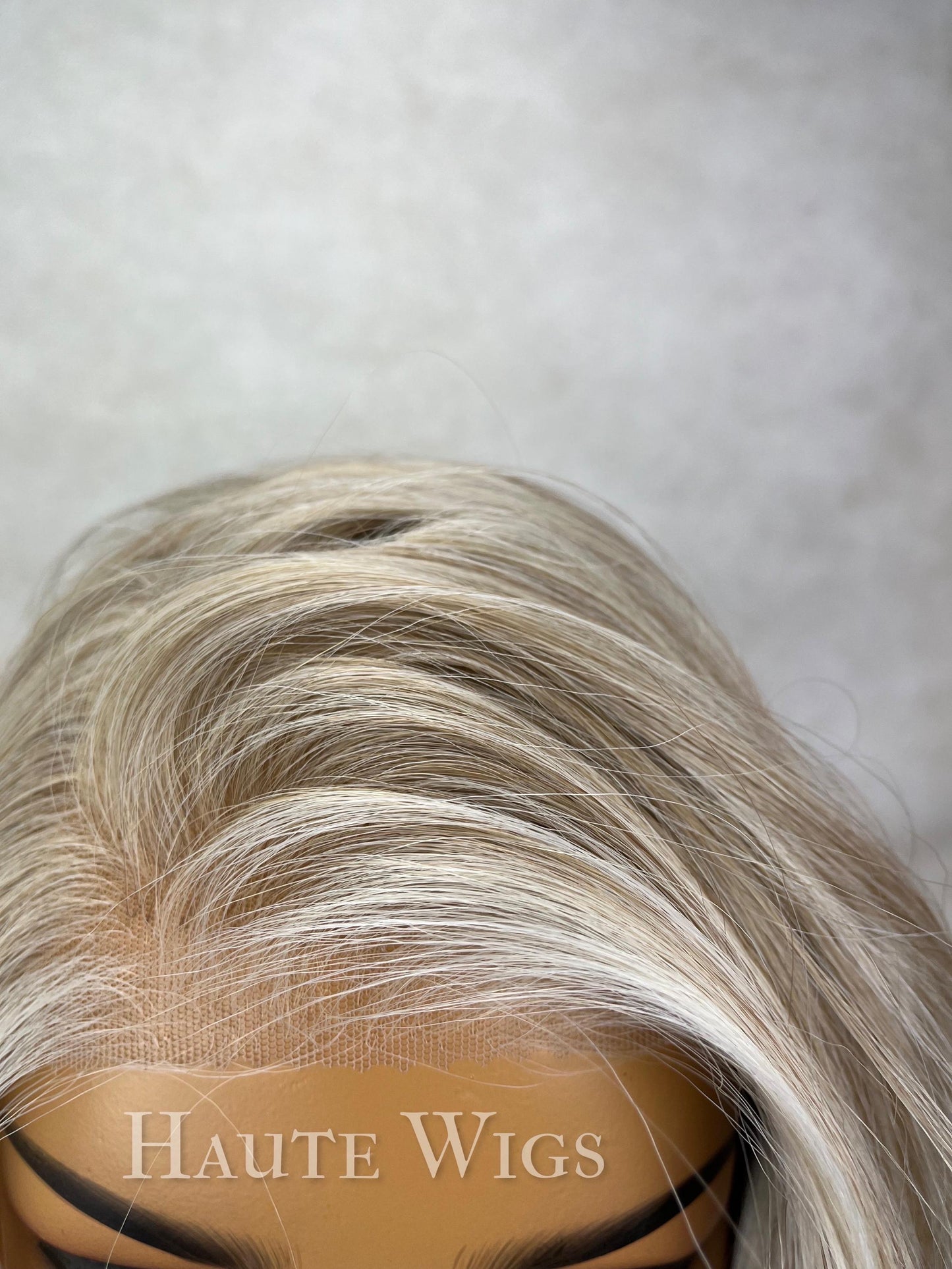 Ash Blonde Layered Lace Front Wig: 22" Heat Resistant Synthetic Hair