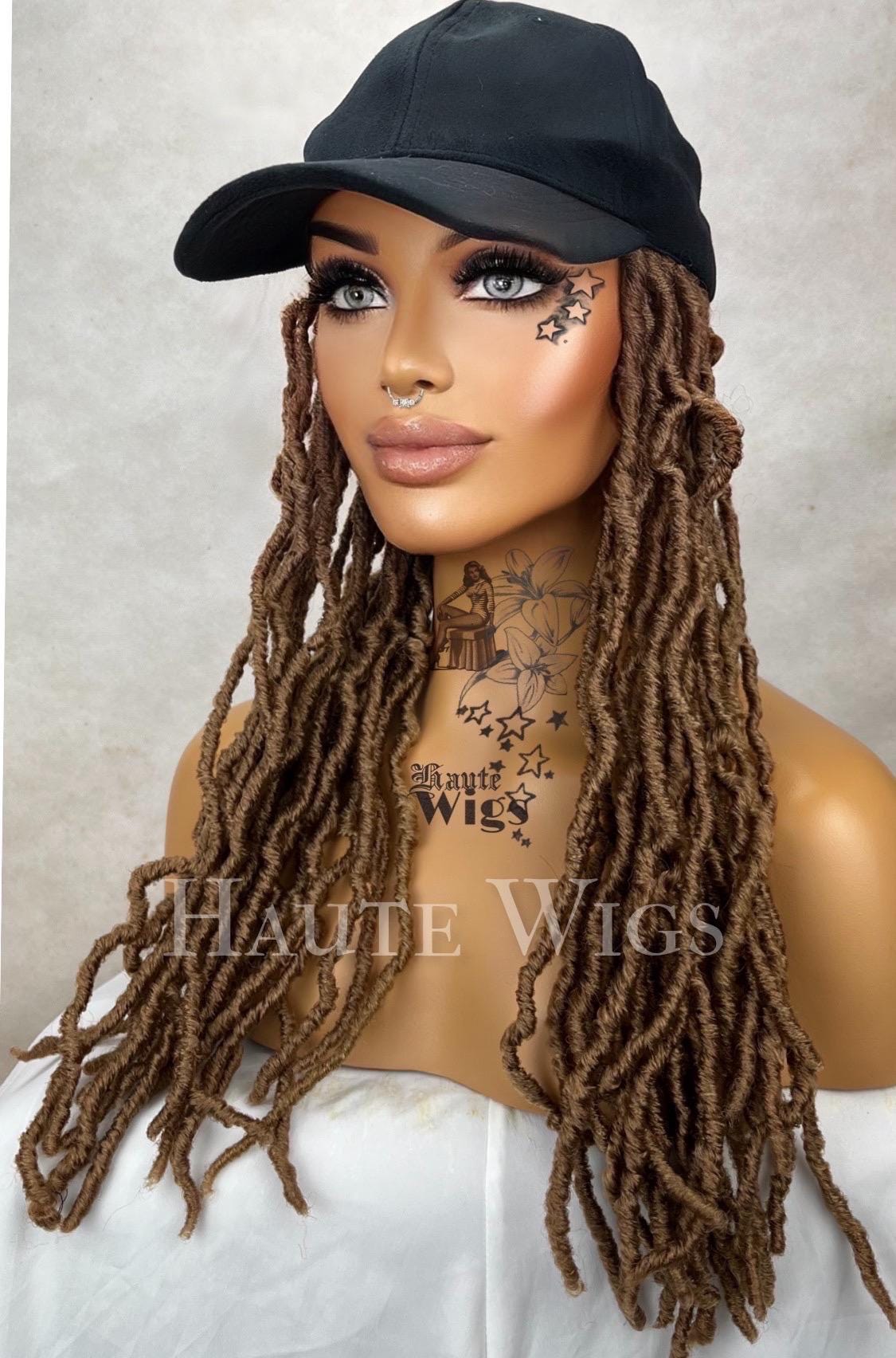 Golden Blonde Dreadlock Wig with Cap: 19 Inch Synthetic Dreads