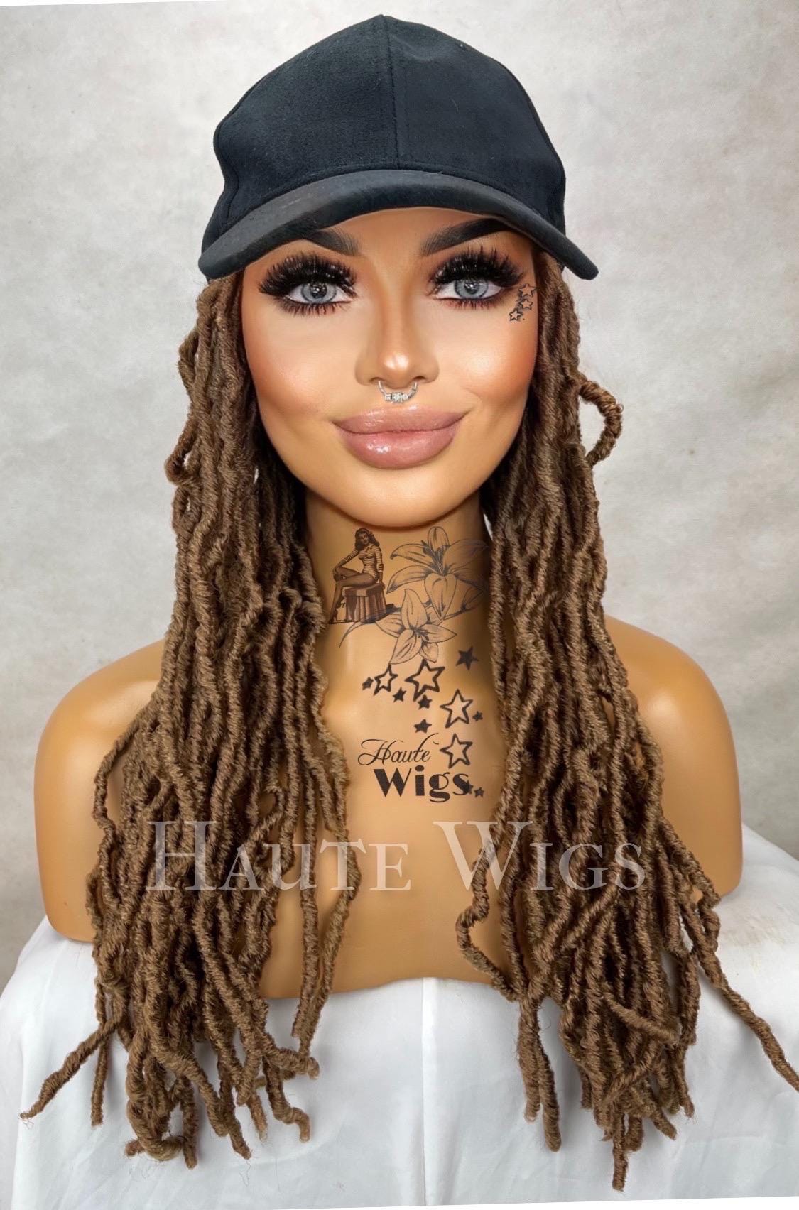 Golden Blonde Dreadlock Wig with Cap: 19 Inch Synthetic Dreads