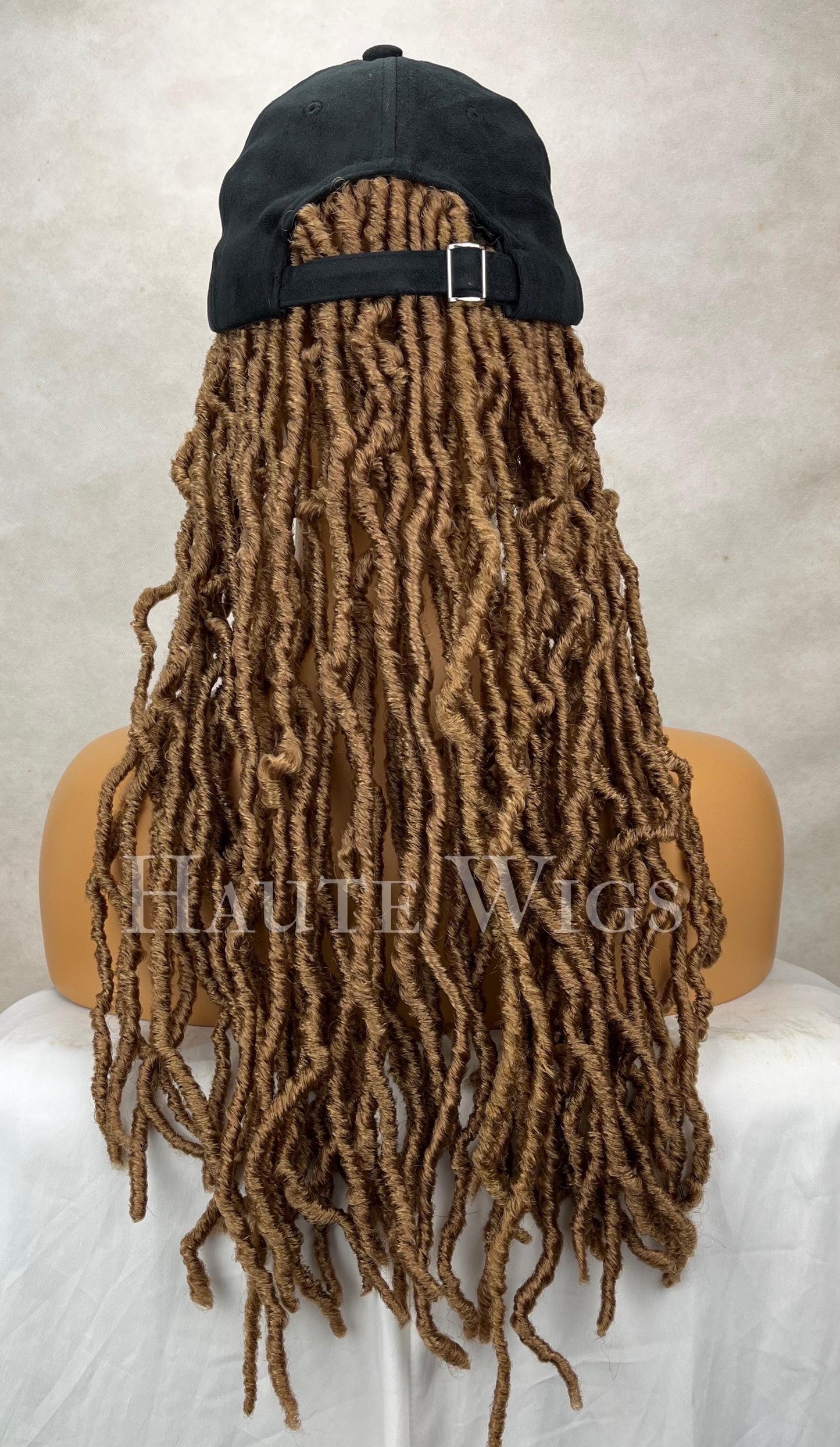 Golden Blonde Dreadlock Wig with Cap: 19 Inch Synthetic Dreads