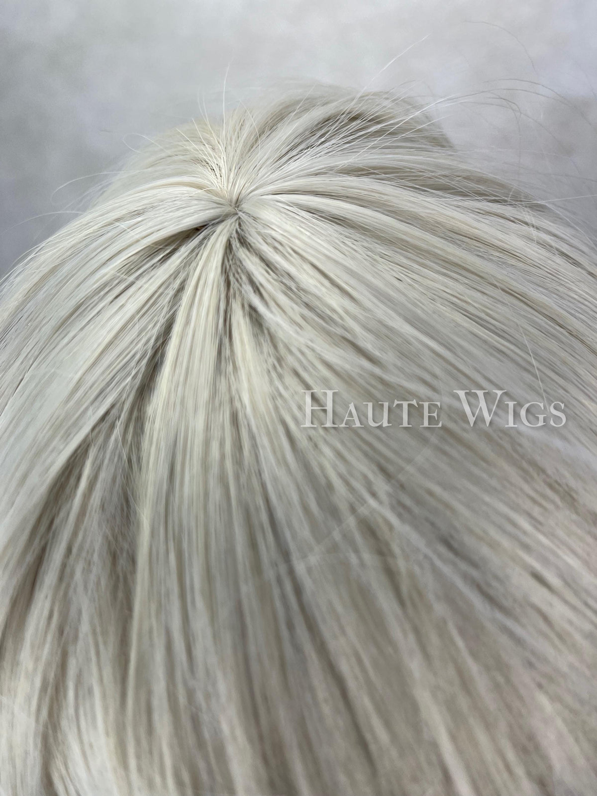 Ash blonde with bangs Long 26 Inches Wig Fringe Bangs Ice Platinum White Peroxide Blonde vegan Hair Blends - role play Gift For Her
