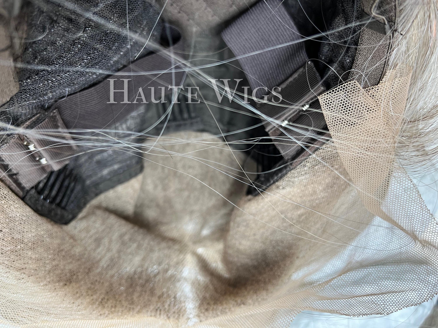 Gray Free Part Silver Ash Blonde Balayage Wig: 20 Inch Straight Lace Front Wig Grey Haute wigs baby 6 x 14 lace