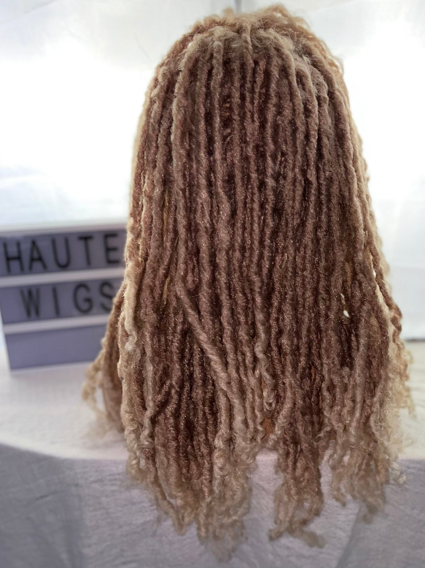 Is This Love - 613 Ash Blonde 19 Inch Dreadlock Dreads Wig lace Front Baby Hair Human Hair Blends HD Lace Womens Mens Wig Eye Catching