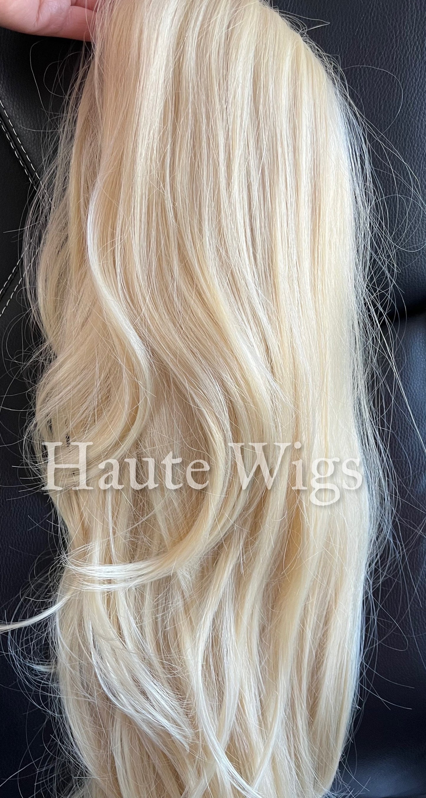 X Rated - Beige Blonde Bombshell 613 24 Inch layered Deep Side Parting Lace Front sexy hair style haute wigs role play everyday gift for her