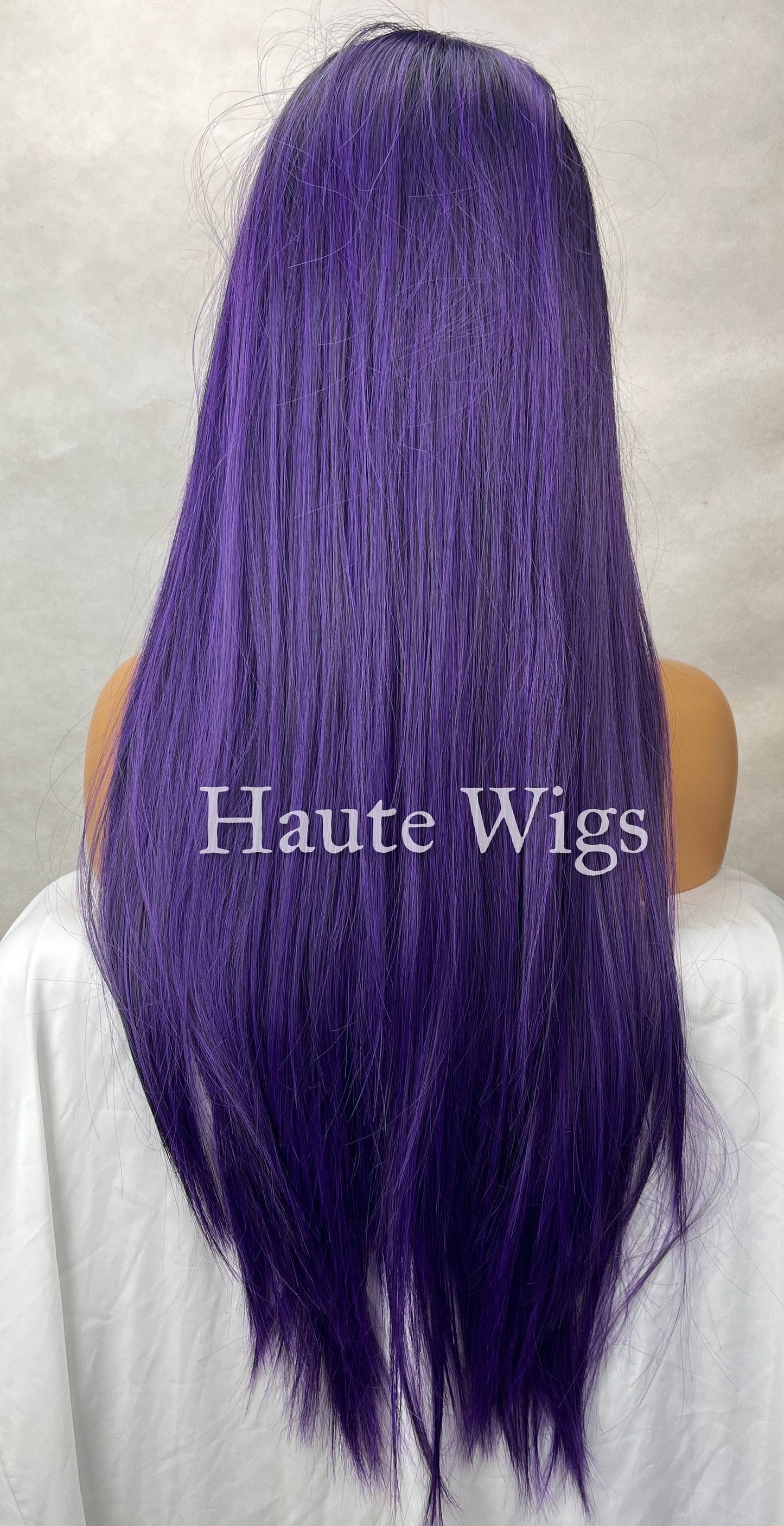 Grapevine - Purple Violet Wig Long Wavy Layered NO Lace Front vegan friendly Haute Wigs Ladies Womens Wigs Gift For Her Fun Role Play