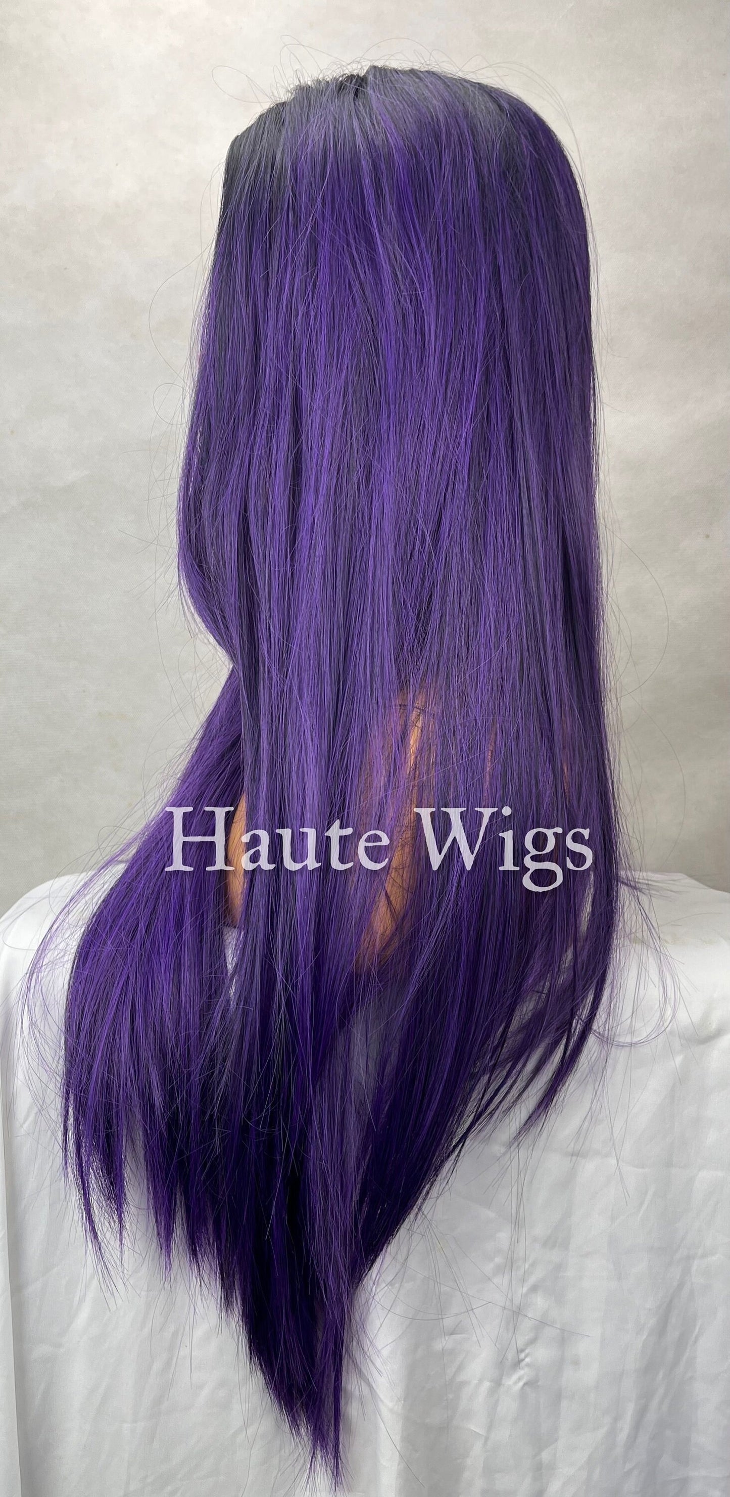 Grapevine - Purple Violet Wig Long Wavy Layered NO Lace Front vegan friendly Haute Wigs Ladies Womens Wigs Gift For Her Fun Role Play